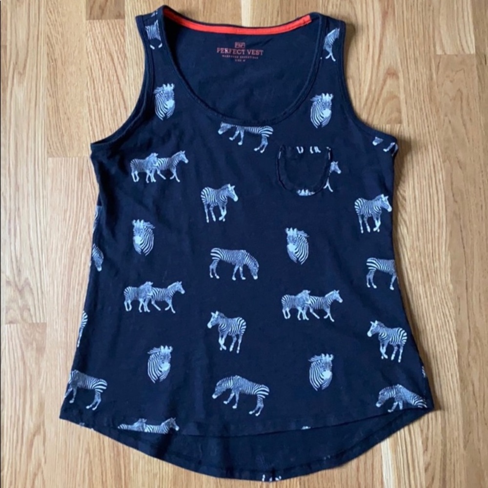 F&F Zebra Print Tank Size L
